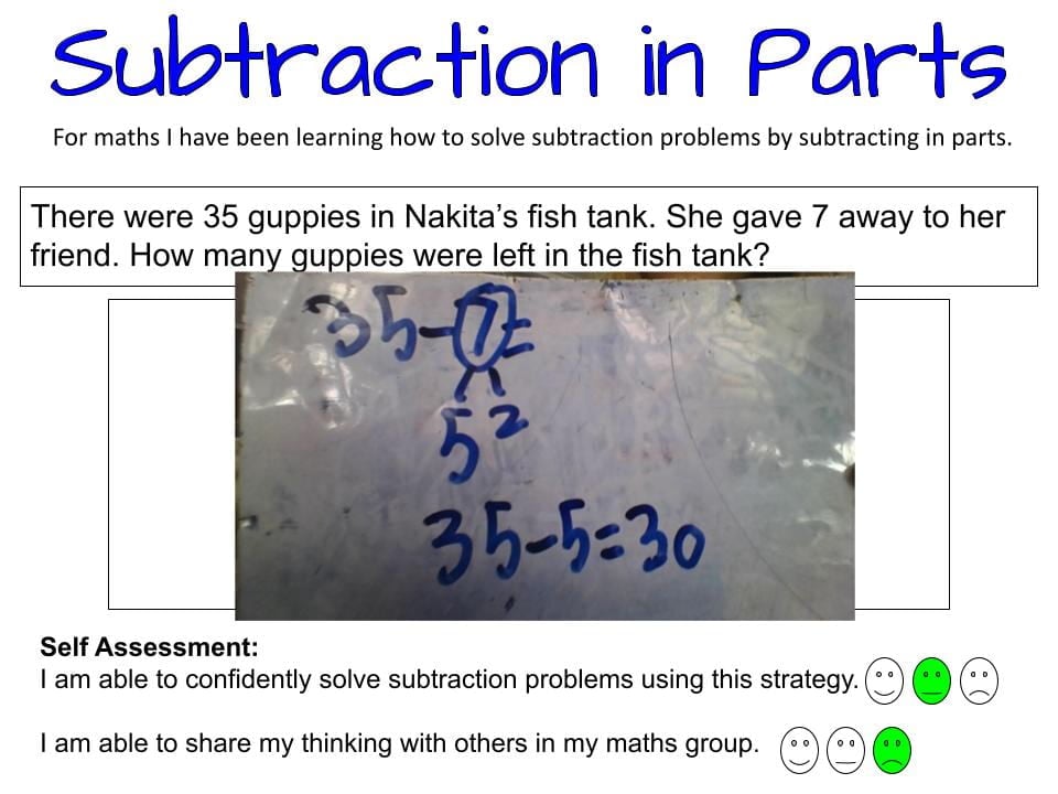 Subtraction in parts 2022 mackenzie ohaeawai school